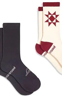 Doublesoul 2 Pack Mixed Orion High Crew Socks