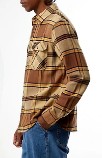 Brixton Bowery Brown Flannel Shirt
