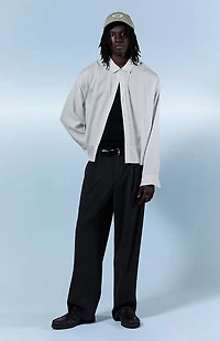 Pacsun Charcoal Pleated Baggy Trousers