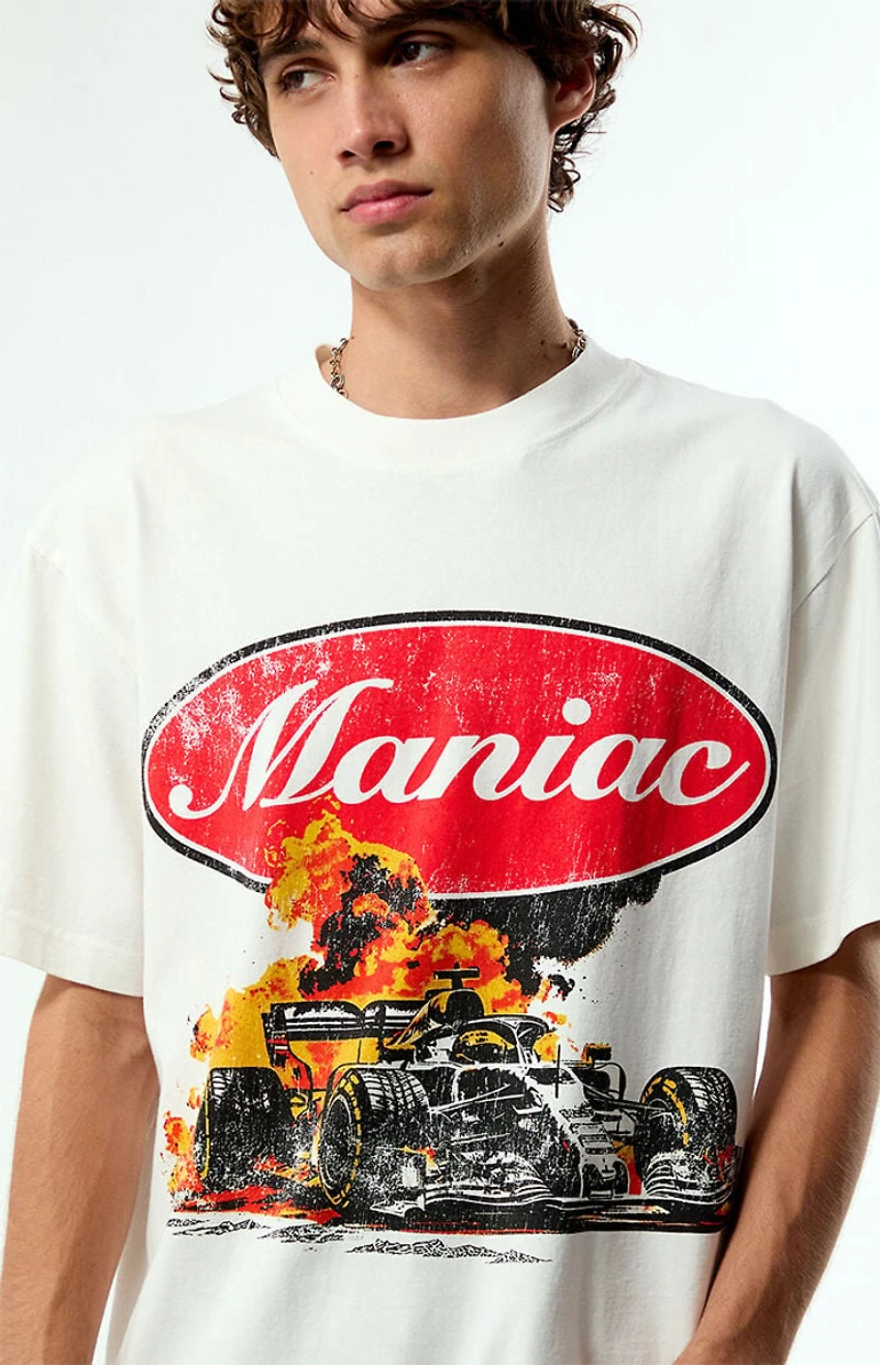Pacsun Maniac Racing Cropped T-Shirt
