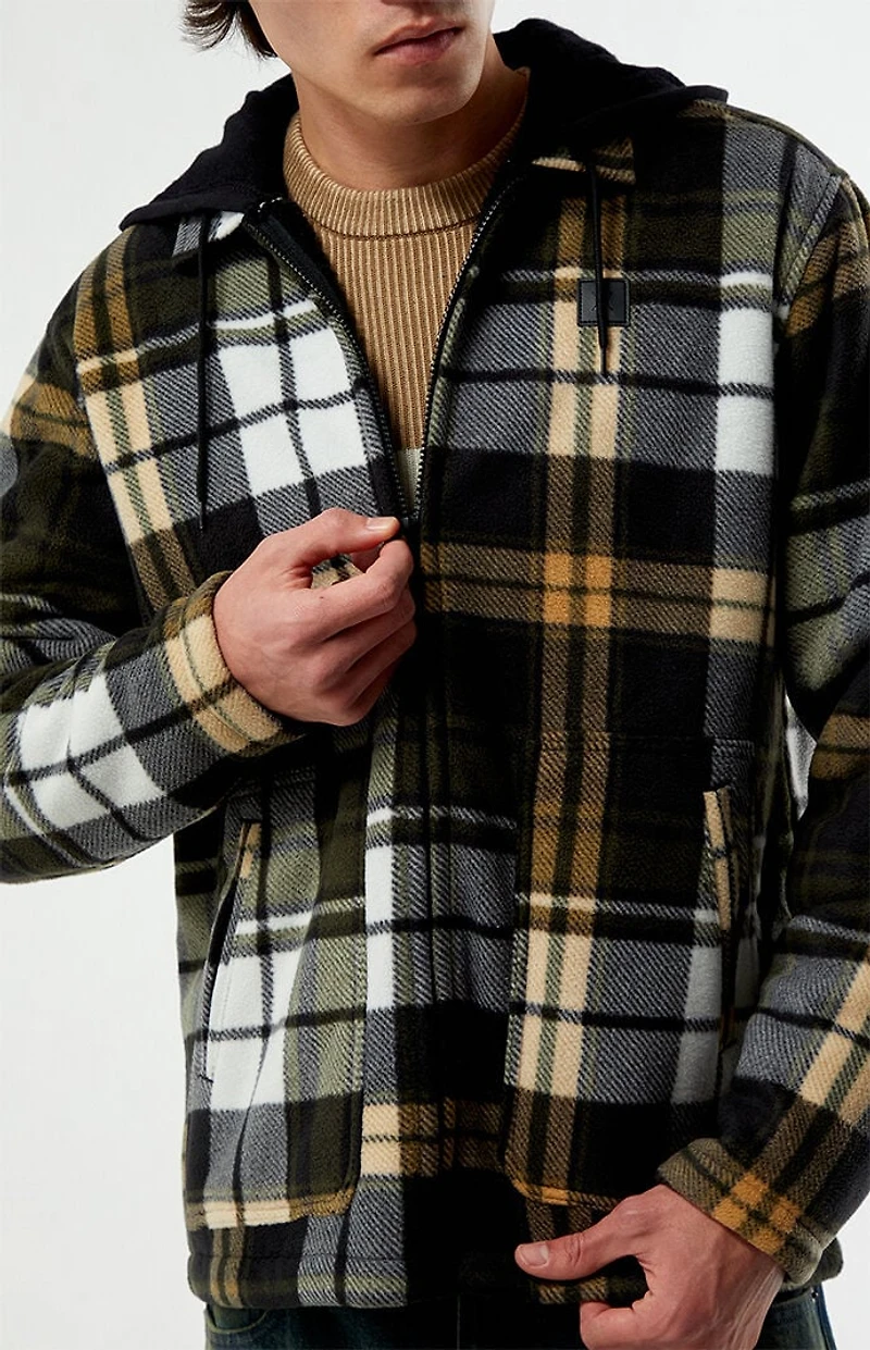 Hurley Easy Rider Hooded Sherpa Flannel Shirt