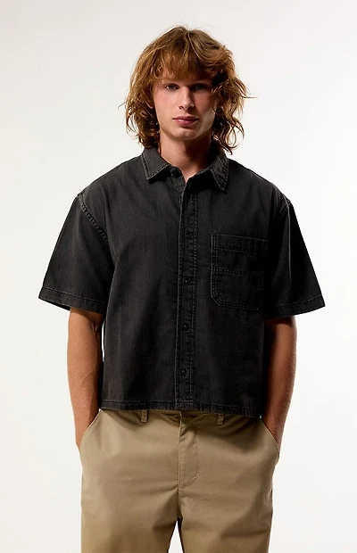 Vans Cyrus Straight Hem Denim Short Sleeve Shirt
