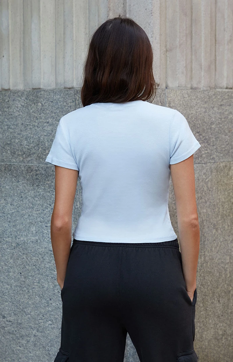 John Galt Light Blue Emma Short Sleeve T-Shirt