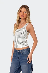 Edikted Lover Girl Printed Tank Top