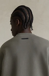 Fear of God ESSENTIALS Moss '90s Fit Fleece Crew Neck Sweatshirt