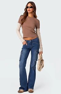 Edikted Mood Layered Long Sleeve T-Shirt