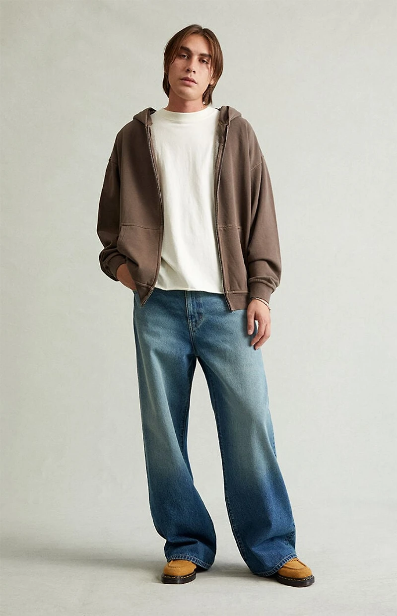 Pacsun Blake Extreme Baggy Jeans Cowboy Medium Blue Tint