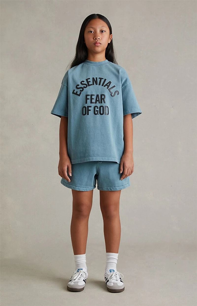 Fear of God ESSENTIALS Kids Faded Coastal Campus ’90s Short Sleeve T-Shirt