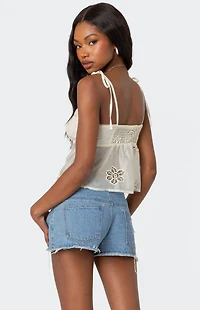 Edikted Airy Embroidered Top