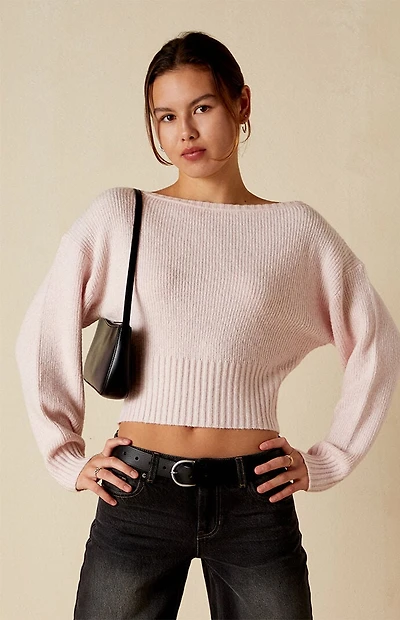 Your Favorite Cosette Ribbed Off-The-Shoulder Sweater