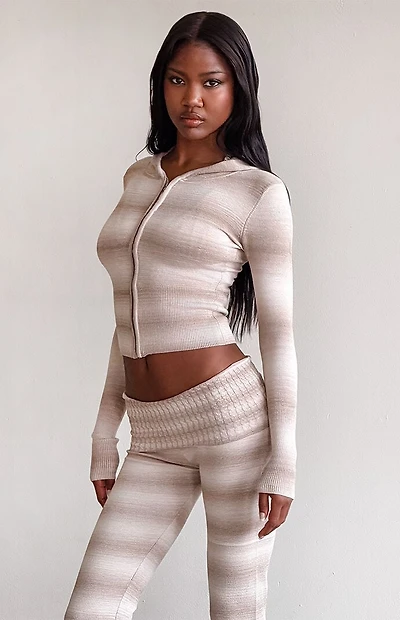 Tiger Mist Marissa Zip Up Knit Hoodie