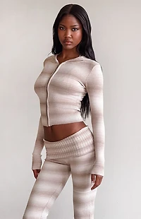 Tiger Mist Marissa Zip Up Knit Hoodie
