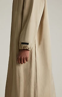 Fear of God ESSENTIALS Desert Sand Textured Nylon Trench Coat