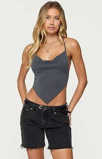 Edikted Tilla Backless Cowl Neck Top
