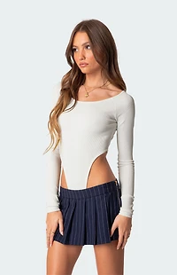 Edikted Soma High Cut Ribbed Bodysuit
