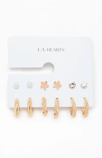 LA Hearts 6 Pack Catalina Earrings