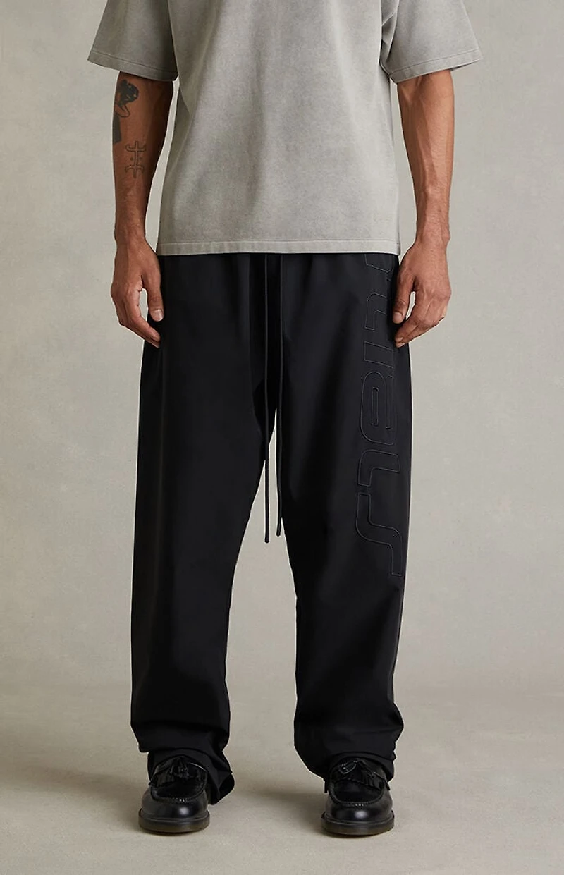 Fear of God ESSENTIALS Vintage Black Active Trace Baggy Track Pants