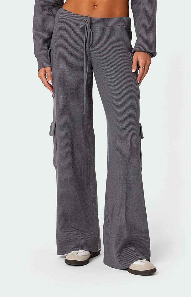 Edikted Wynter Knit Cargo Pants