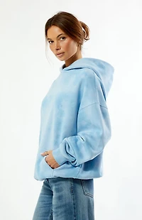 Pacsun Light Blue Tie Dye Oversized Hoodie