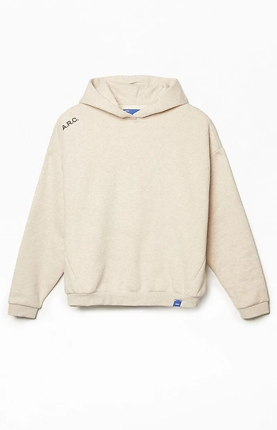 A.R.C. Oatmeal Vintage Wash Heavyweight Fleece Hoodie