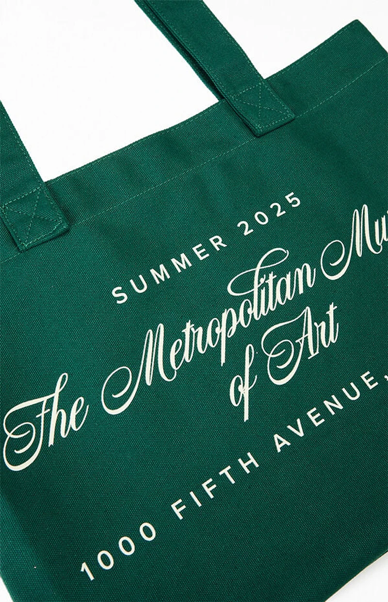 The Met x Pacsun Green Impresa Tote Bag