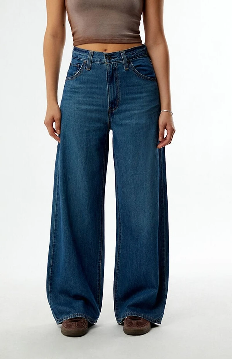 Levi's Medium Indigo Cinch Baggy Jeans