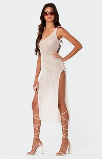 Edikted Nevea Open-Back Knitted Midi Dress