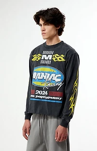 Pacsun Maniac Racing Cropped Long Sleeve T-Shirt