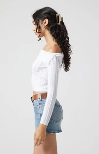 Beverly and Beck Elizabeth Off-The-Shoulder Sweater