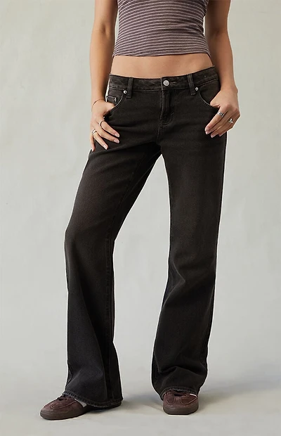 Pacsun Jade Low Rise Bootcut Jeans Brown Tint
