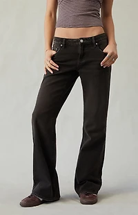 Pacsun Jade Low Rise Bootcut Jeans Brown Tint
