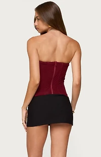 Edikted Guinivere Smocked Strapless Corset