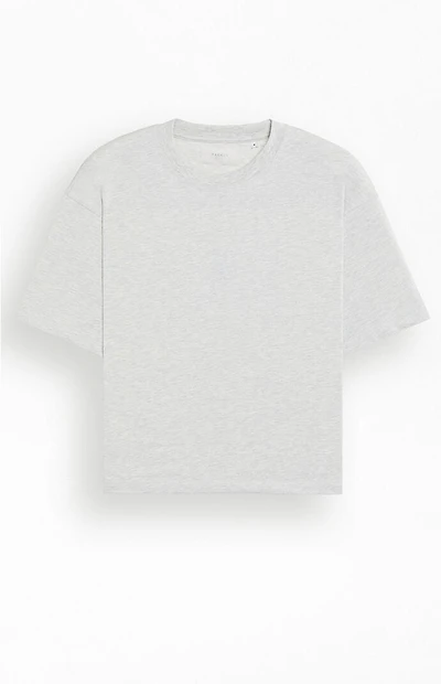 Pacsun Heather Grey Dropped Shoulder Cropped Premium T-Shirt