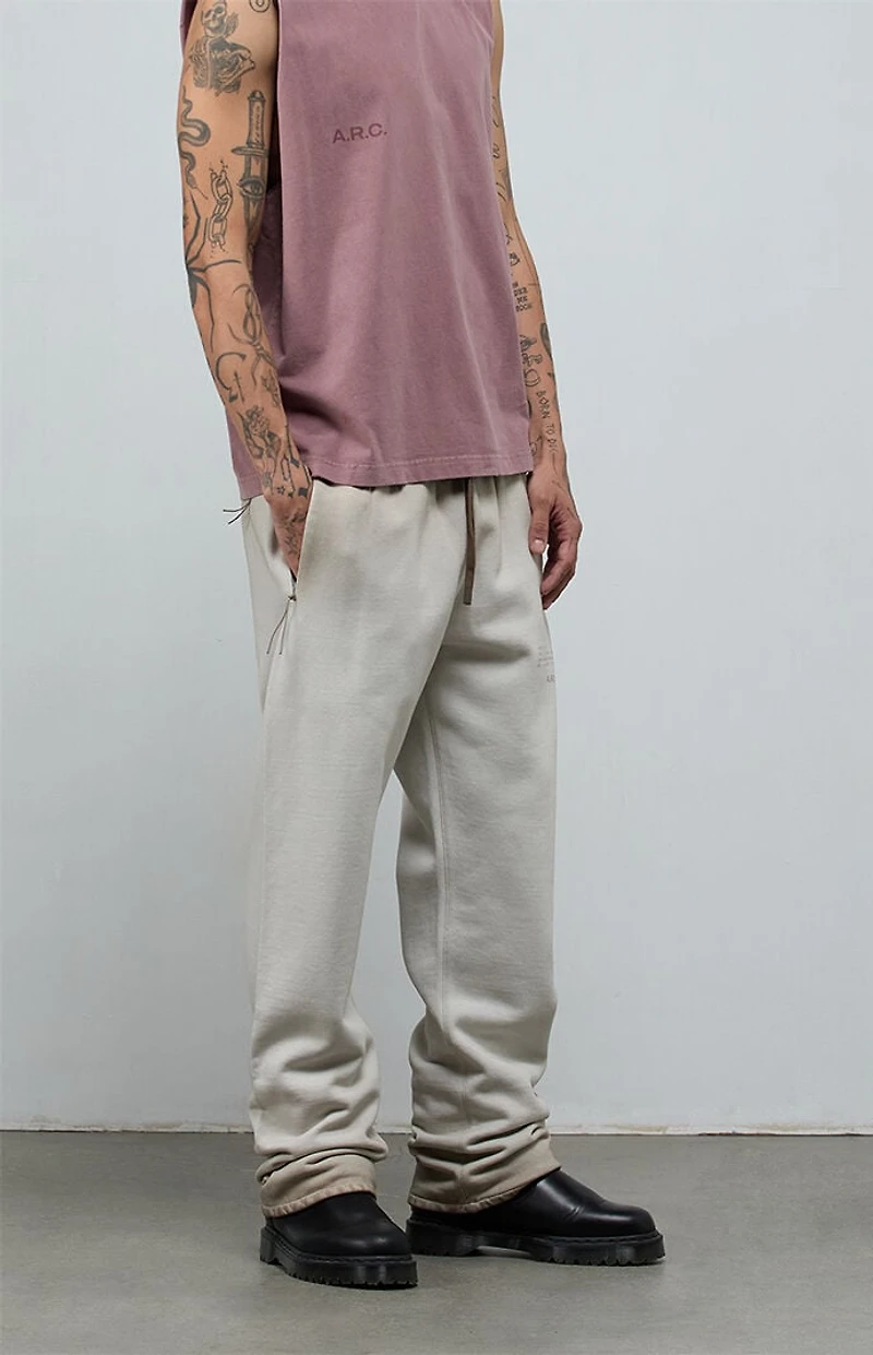 A.R.C. Vintage Khaki Heavyweight Fleece Baggy Sweatpants