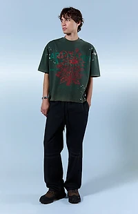 Pacsun Black Contrast Stitch Baggy Track Pants