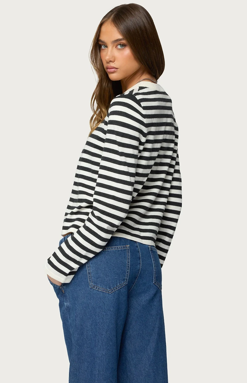 Edikted Jenie Split Front Knit Cardigan