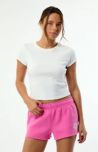 LA Hearts Floral Mini Sweat Shorts