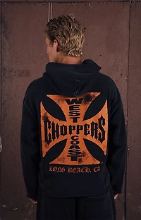 West Coast Choppers Orange Core Logo Hoodie