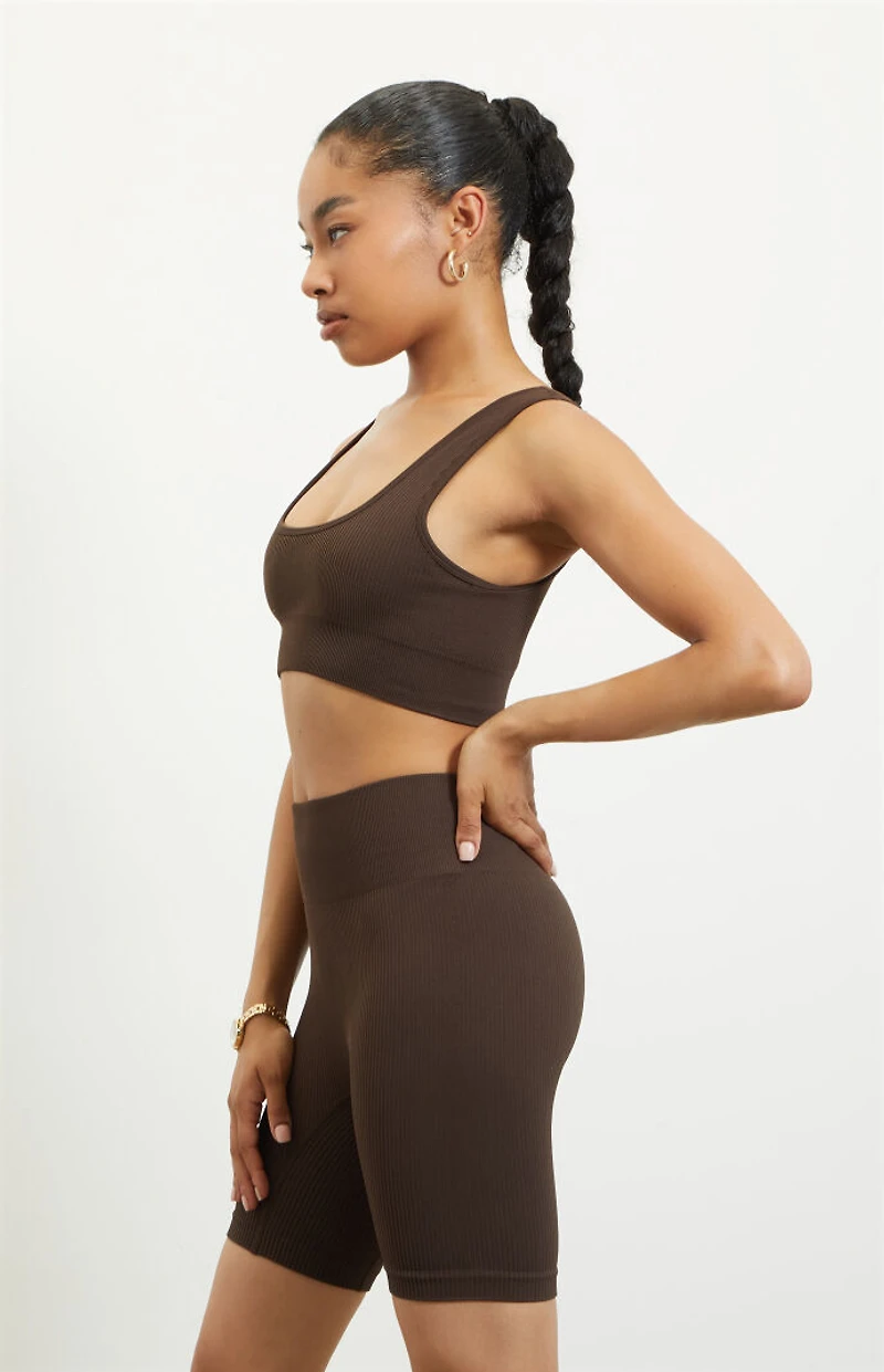 PAC 1980 Active Seamless Ribbed Biker Shorts