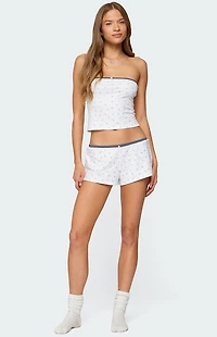 Edikted Stefi Floral Contrast Tube Top