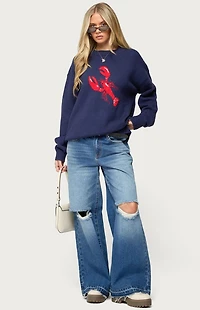 Edikted Don't Be Shellfish Knit Sweater