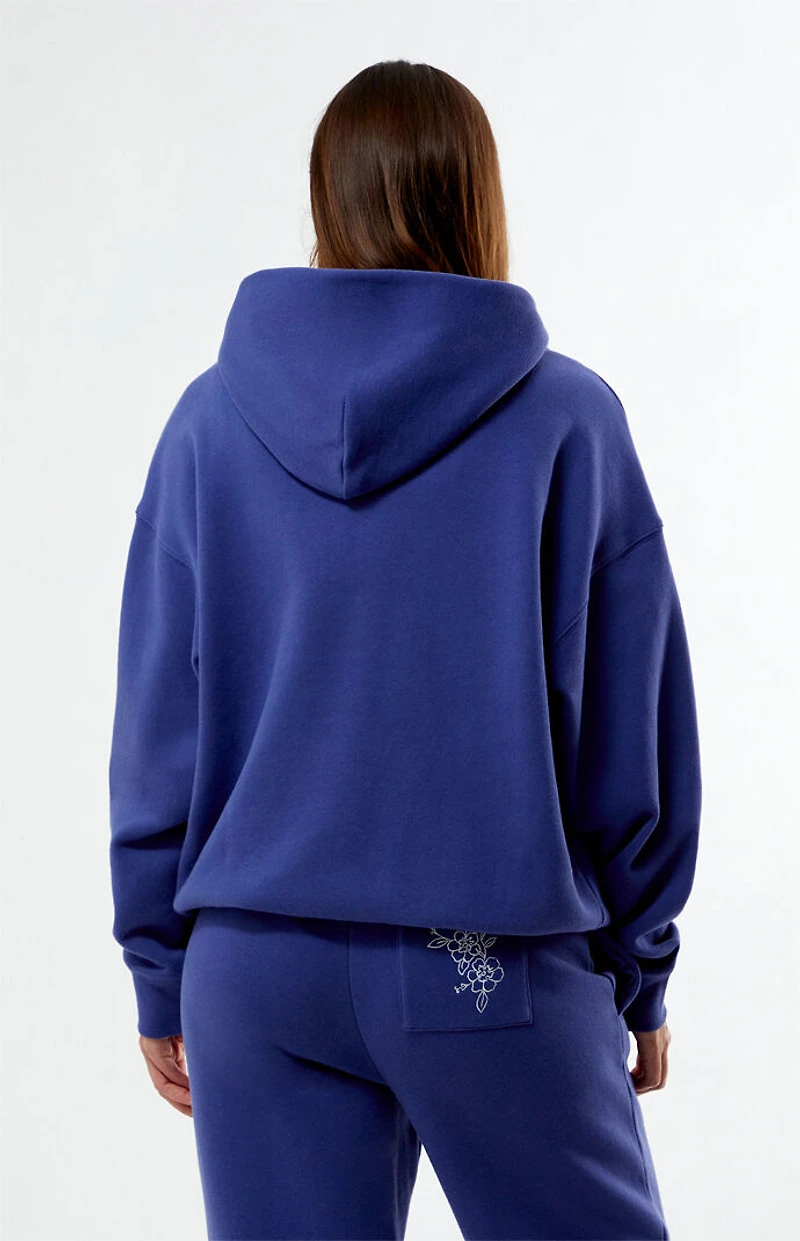 Your Favorite LA Chainstitched Floral Oversized Hoodie