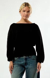 Your Favorite Harley Off-The-Shoulder Sweater