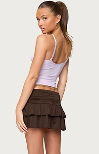 Edikted Fran Lacey V Neck Tank Top