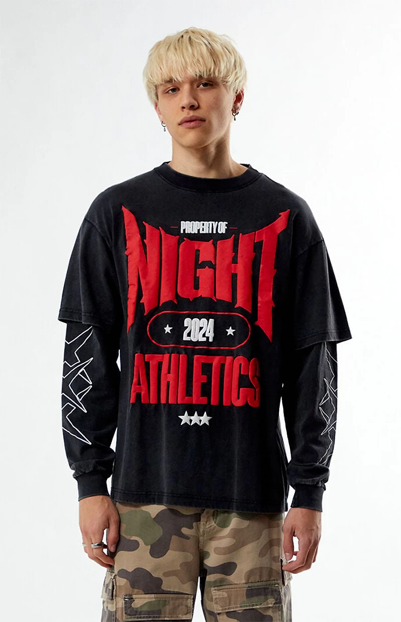 Nightlab Gym 2fer Long Sleeve Puff Graphic T-Shirt