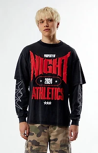 Nightlab Gym 2fer Long Sleeve Puff Graphic T-Shirt