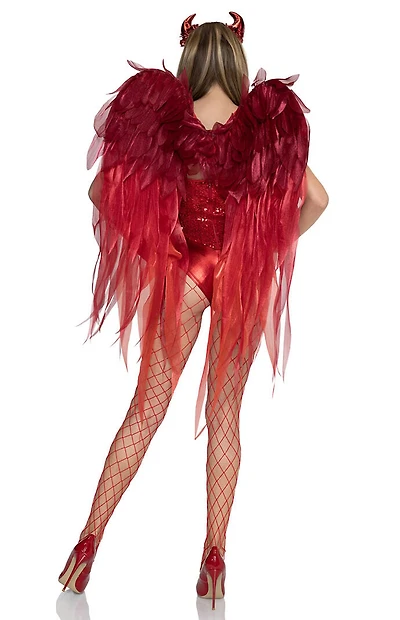Leg Avenue Devil Wings and Horn Headband Set