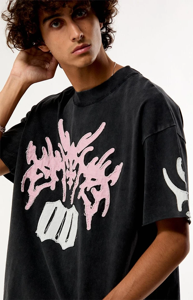 Pacsun Cyber Applique Knit T-Shirt