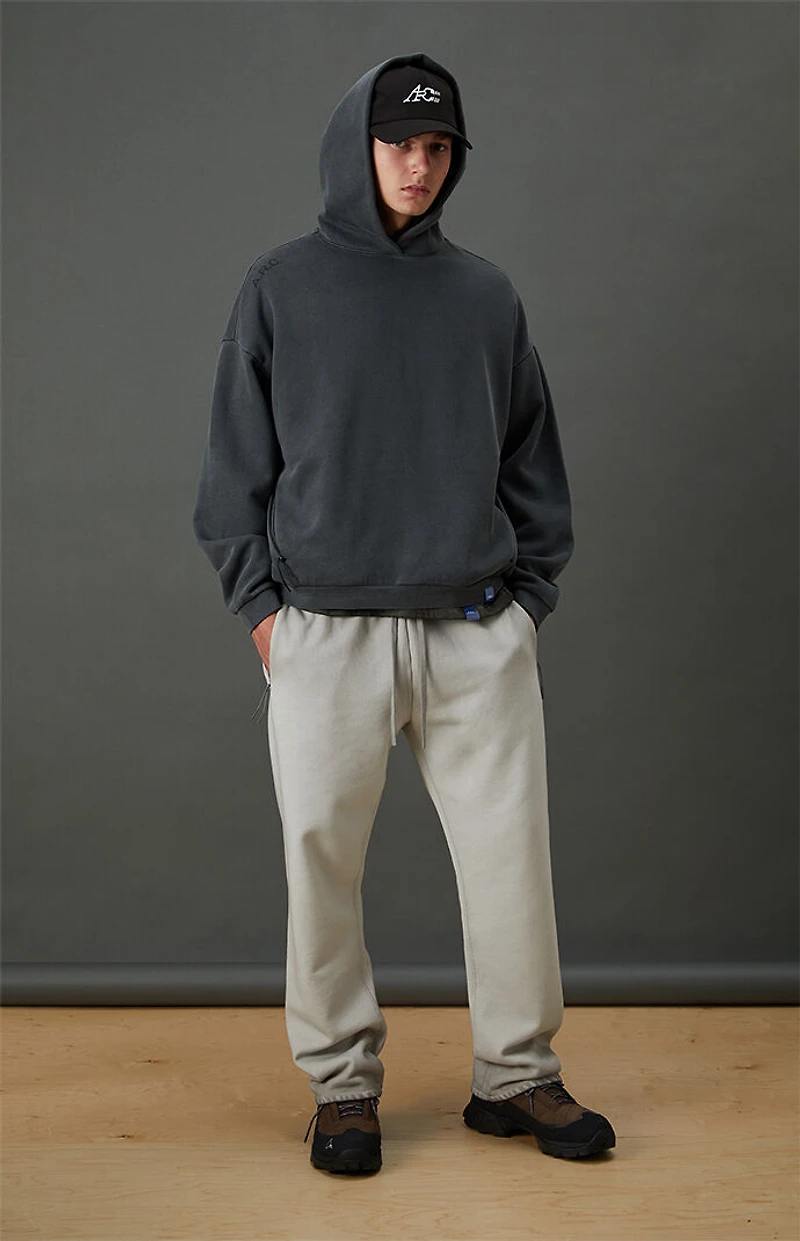 A.R.C. Black Vintage Wash Heavyweight Fleece Hoodie