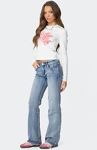 Edikted Blossom Long Sleeve T-Shirt